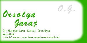 orsolya garaj business card